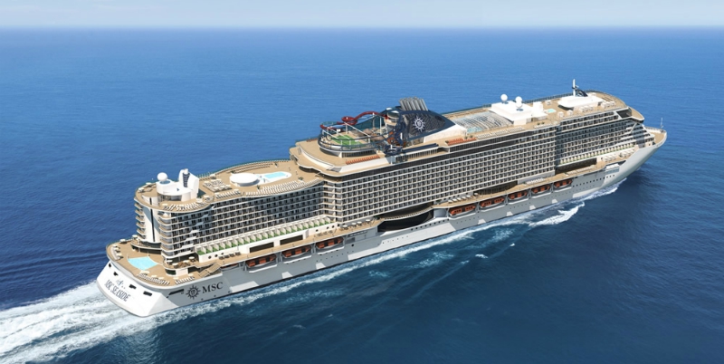 MSC Seaside, the largest sea giant ever built in Italy, has been delivered