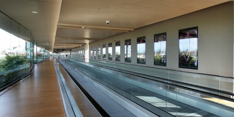 The new Moving Walkway of Marco Polo Airport in Venice achieves the LEED Gold certification