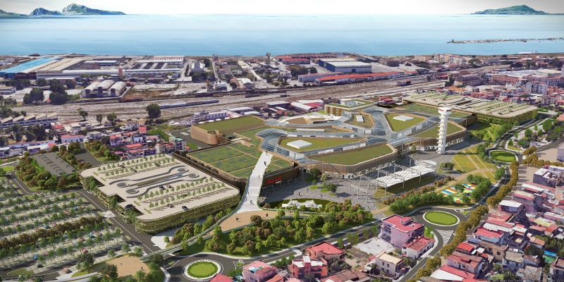 Maximall Pompeii: presentation of the New Tourist-Commercial Hub project overlooking the gulf of Naples
